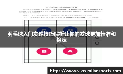 羽毛球入门发球技巧解析让你的发球更加精准和稳定